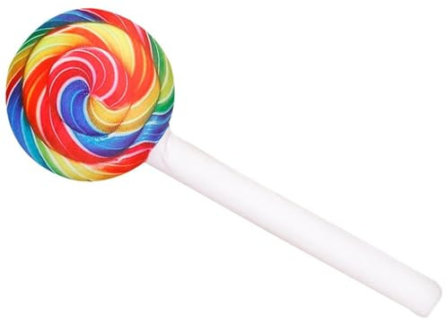 KUKUShining Lollipop Plüschtier, Regenbogen Wirbel Lollis Runde Plüschtiere Süße Requisite Für Kinder Erwachsene Jungen Mädchen Geburtstagsparty(Blue,70cm/27.6in)