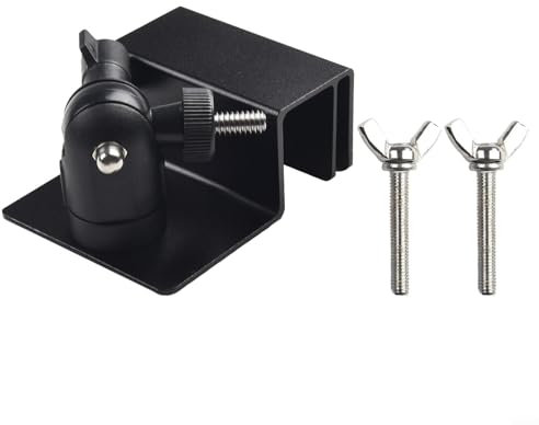 Support de gouttière pour caméras de sécurité avec positionnement réglable et installation facile Noir