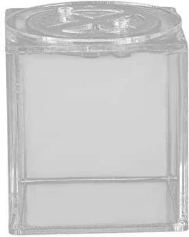 Square Invertebrate Breeding Box | Acrylic Cricket/Spider/Reptile Enclosure | Secure Locking Lid & Ventilation Mesh | Portable Transparent Housing