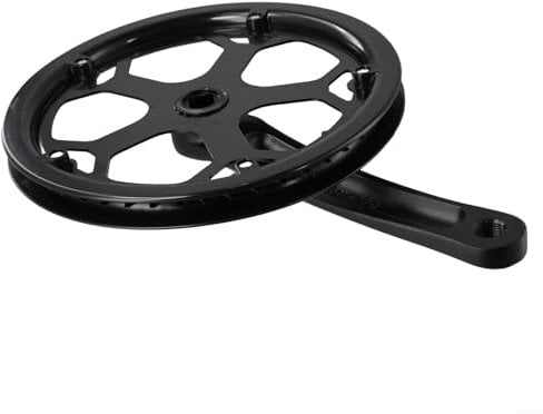 Guarnitura per bicicletta a velocità singola, foro quadrato, 170 mm, guarnitura con guarnitura per mountain bike, bici da strada, compatibile con bici a scatto fisso (48T)