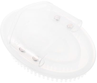 Körperbürste aus Tpu, Ergonomisch, Schmerzlindernd, für Kopfhaut und Beine | Weiß, Leicht zu Halten, Bequemer Griff, Multifunktional, Praktisch, Beauty Salonbedarf, Massagekamm