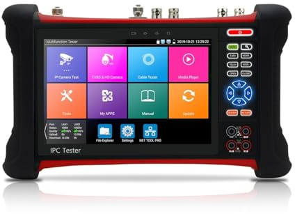 CCTV Tester, Security Camera Tester, X7 Ip Tester Portable Monitor Camera Tester Cctv Camera Monitor Cctv Ip Camera Tester Rj45 Network Cable Tester(X7-ADHS)