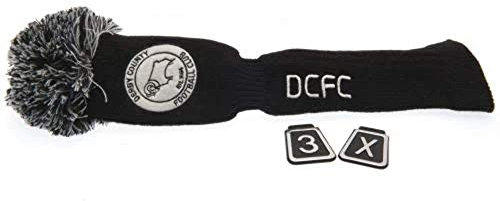 Derby County Pompom Golf Headcover - Black/White, Fairway