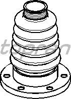 TOPRAN 109 251 Achsmanschette Vorne Links Rechts Kompatibel mit VW Golf 4 Schrägheck 1J1 109 251 001 1J0407282 6N0407283A