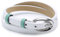 Esprit Damen Armband Edelstahl Leder 38 cm weiß ESBR11336D380