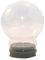65mm-Ersatzglas/Bastelglas für Schneekugel mit 1 x Schnee | 65mm Durchmesser | Schneekugel reparieren | 40001