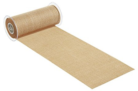 CREApop® Deko-Stoff, 20 cm x 10 m, leinen-optik, natur