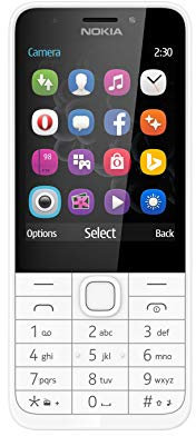 Nokia 230 Single/Dual SIM, Bianco [Germania]
