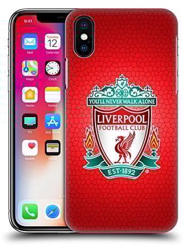Head Case Designs Officially Licensed Liverpool Football Club Red Pixel 1 Crest 2 Hard Back Case Compatible With Apple iPhone X/iPhone XS