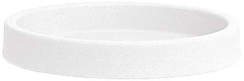 Nicoli R1636B Evolution Matt stampaggio rotazionale Atlas Rotondo piattino, Bianco, 36 cm