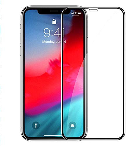 Todotumovil Protector de Pantalla Apple iPhone XR Color Negro Completo 3D Cristal Templado Vidrio Curvo para movil