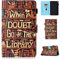 Cover Amazon Fire HD 8 Custodia Flip Morbida Pelle Premium PU Leather e TPU Silicone Case Libro Supporto, Chiusura Magnetica per Tablet Fire HD 8 (Biblioteca)