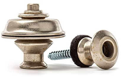 Jim Dunlop SLS1035VN Straplock Set - Dual Design - Vintage Nickel