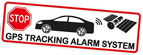 Auto Alarm Anlage Aufkleber - GPS Tracking Sticker - Stop alarmgesichert Attrappe
