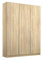 Rauch Möbel Alabama Schrank Kleiderschrank Drehtürenschrank Eiche Sonoma, Holz 3-türig Zubehörpaket Basic 2 Kleiderstangen, 2 Einlegeböden BxHxT 136x210x54 cm