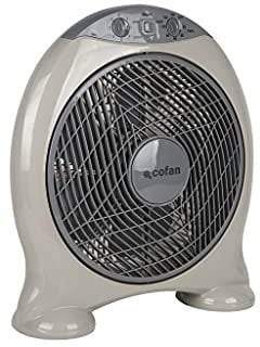Cofan Ventilador con Temporizador | Modelo Cierzo | Medidas 39,6 x 15,5 x 45,5 | Color Beige Claro | Potencia de 50 W