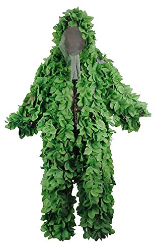 MiOYOOW Ghillie Anzug 3D Blatt Tarnanzug Jagdanzüge für Jagd Verdeckt Festschmuck