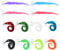 Pilikoll 12 Pcs Giocattoli magici del verme, Twisty Fuzzy Giocattolo a forma di verme con corde Magic Wiggly Twisty Fuzzy Worm Toys per bambini e gatti