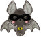Superheld Fledermaus Tier - Aufnäher, Bügelbild, Aufbügler, Applikationen, Patches, Flicken, zum aufbügeln, Größe: 6,0 x 5,5 cm