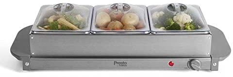 Tower PT16021GRY Presto 3 Tray Buffet Server, Grey