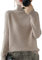 DSXH Womens Turtleneck Sweaters Winter Jumpers Knit Long Sleeve Thick Loose Pullover Casual Tops *# (Color : Light Camel, Size : M)