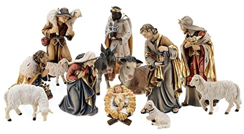 Holyart Set aus 12 Krippenfiguren Krippe Kostner, 12 cm