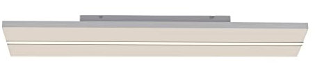 LeuchtenDirekt LED Deckenleuchte EDGING, weiss, 1xLED-Board/17W/2700-5000K, 1xLED-Board/13W/2700-5000K, Innenleuchte, IP20, dimmbar, Funk-FB, CCT, Serienschalter, Memory, 100 x 25 cm, 14854-16