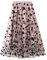 CCSYUS Damen Tüllrock A-Linie Plissee Elastisch Hohe Taille Layered Mesh Ballett Abschlussball Party Rock Floral Tutu Midi Röcke, rose, Einheitsgröße