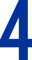ShirtInStyle Zahlen selbsklebende Aufkleber, von 2-20cm Höhe, Mülltone, Haustür, Basteln, Boote, Nummern, Kennzeichen, Ziffer 4-8cm, Farbe dunkelblau