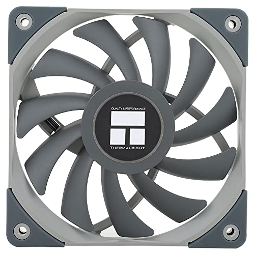 Thermalright Ventilador delgado TL-C12015 de 120 mm, control PWM, 1500 rpm, ventilador de equilibrio para carcasa de factor de forma pequeño, ventilador de refrigeración de 15 mm de línea delgada.