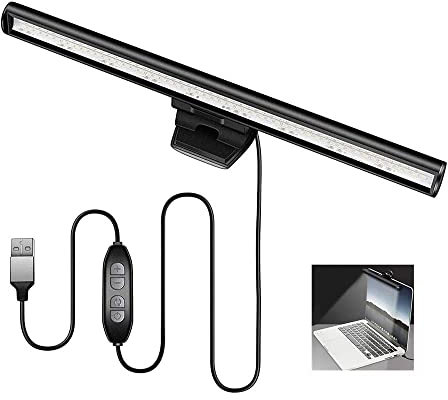 Monitor-Lampenleiste für Laptop, LED-Licht, keine Blendung oder Flimmern, Stromversorgung über USB, platzsparend, Verwendung zu Hause/Büro/Café