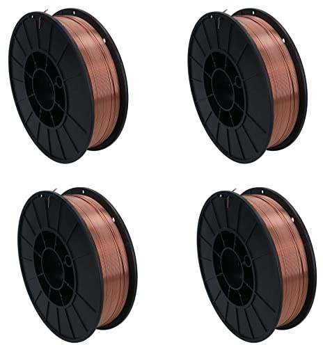 1.0mm Mild Steel Mig Welding Wire Spool Gas Argon CO2 5kg Reel Copper Coated 4 Pack