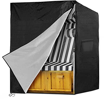 kyaoayo Funda protectora para sillón de playa, tejido Oxford 900D, impermeable, resistente a los rayos UV, para sillas de playa, resistente al invierno (135 x 105 x 175/140 cm)