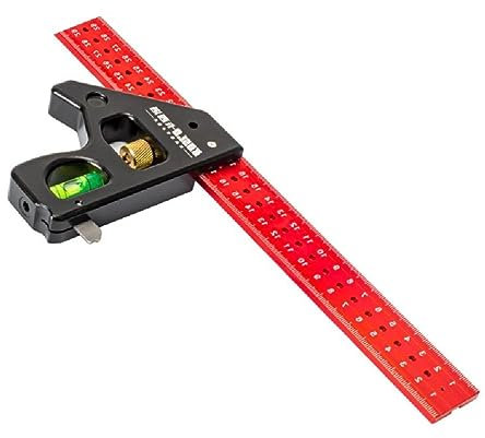 Miaelle Universal Woodworking Combination Angles Finder Lightweight Measuring Tool For Precise 90/45 Degree Angles Aluminum Alloy 30cm Combination Square