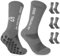 Gohanny Fußballsocken 3 Paar Rutschfeste Fußball Socken, Grau, Einheitsgröße 39-46, Atmungsaktiv, Anti-Rutsch Grip, Sportsocken, Unisex, Erwachsene, Sportbegeisterte, Alltagsnutzer