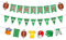 3 Stück Rugby Football Sport Themed Hanging Banner American Football Game Day Wimpelkette Girlande für Sport Motto Party Dekoration Supplies