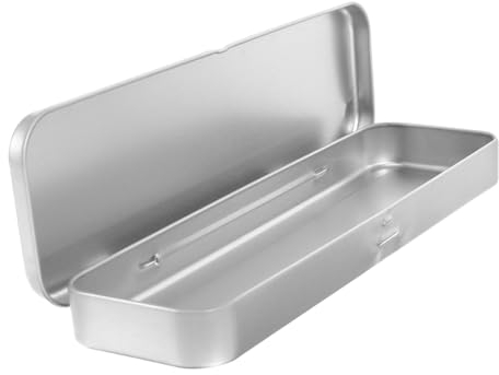 EXCEART Bleistiftbox Aus Mattierte Metalldose Rechteckiges Federmäppchen Einlagige Stiftbox Für Schüler Und Erwachsene