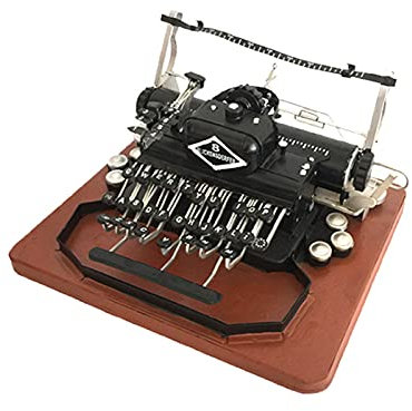 Schreibmaschinenmodell, Vintage-Mini-Schreibmaschinen-Desktop-Ornament für Weihnachten, Geburtstag, Valentinstag, Festivals, 30 x 26 x 14 cm