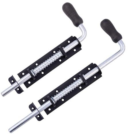 BOOMET Schlossriegel · 2 Größen zur Auswahl · 420mm · 300/420 mm Bolzenriegel für Tore Türen Schuppen · Torschieber Türschieber · Bolzen Verriegelung · Torschlossriegel