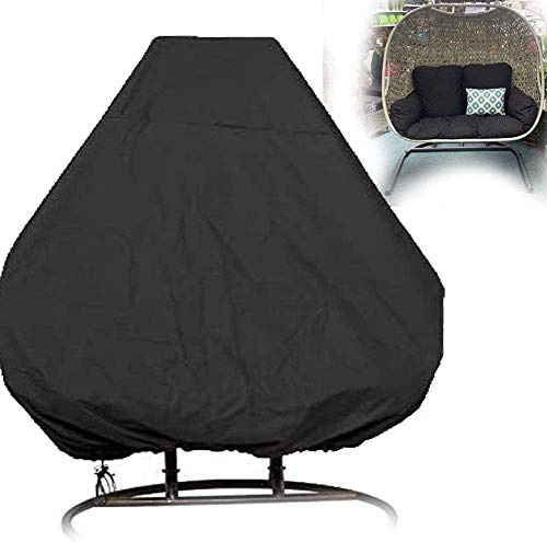 Namzi Hängesesselabdeckung für Doppelschaukelstuhl, 230 x 203 cm, Terrassenständer-Abdeckung, Weiden-Eierschaukelstuhl-Abdeckungen für Kokon-Stuhl