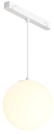 Maytoni Schienenpendelleuchte Luna magnetic track system Exility Weißes Glas LED 330 lm 3000 K CRI 90 für Wohnzimmer, Schlafzimmer, Küche