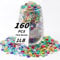 1 LB Mixed Color Flat Glass Beads, 160-180PCS Small Glass Marbles, Mini Flat Round Pebbles for Vase Filler and Floral, Fish Tank Rocks Decorative Gemstones for Home and Aquarium Décor