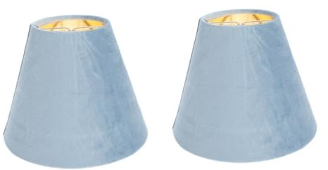 Hemobllo 2 Piezas pantalla de lámpara Decoración hogareña pequeña pantalla azul para lámpara de mesa mini mesa lampara escritorio lampara de mesa pantalla de luz decorativa simple paño Blue