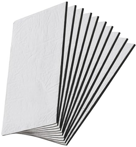10 Pack Car Sound Deadener Deadening Mat Automobile Insulation Pads Audio Noise Insulation and Dampening Mats for Car Hood Ceiling Door