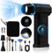 Zosudull Aria Compressa Spray Elettrico con display a LED, Spolverino ad aria compressa 180000 U/min Air Duster del ventilatore di polvere con torcia elettrica(10000mAh), turboventilatore a 4 velocità