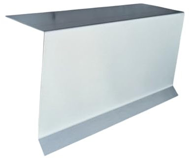 Gastro-Blechdesign 200cm Ortblech - Ortgangblech Alu Natur - 5x12cm Ortgangwinkel - 2 Meter Winkelblech - Dach Abschluss-Blech Dachrandblech - Dach Kantblech
