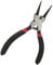 Snap Ring Pliers, Circlip Pliers Carbon Steel Rubber Snap Ring Pliers with Non Slip Handle 5in Internal Straight Split Ring Pliers for Ring Remover Retaining and Remove Hose