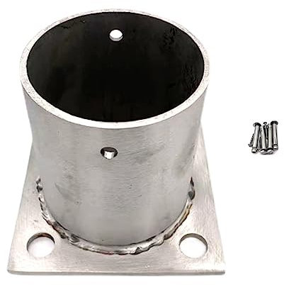 Stainless Steel Round Post Base Bracket 60 150 MM for Pergola Gazebo Porch Railing & Decking Complete Kit (Dia 140mm)