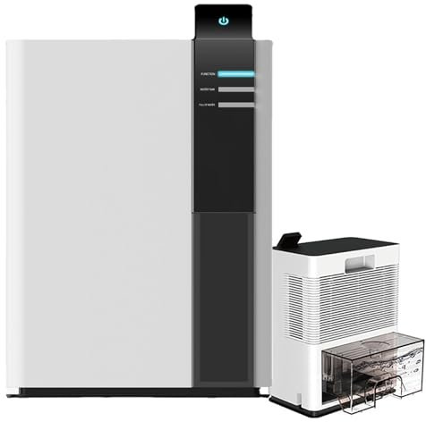 ASnwpaK Home Dehumidifier, 3000ml Water Tank Electric Dehumidifier (1L/Day) With Auto Shutoff | 7 Color Led Lights, Ultra Quiet Portable Dehumidifier (40-60㎡)