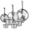 ELO 9513350 Batterie de cuisine 7 pièces, Ensemble de 3 Poêles de cuisson 24, 28 et 32 cm et 4 faitouts 12, 14, 16 et 20 cm Elo Profi Citrin, inox, induction